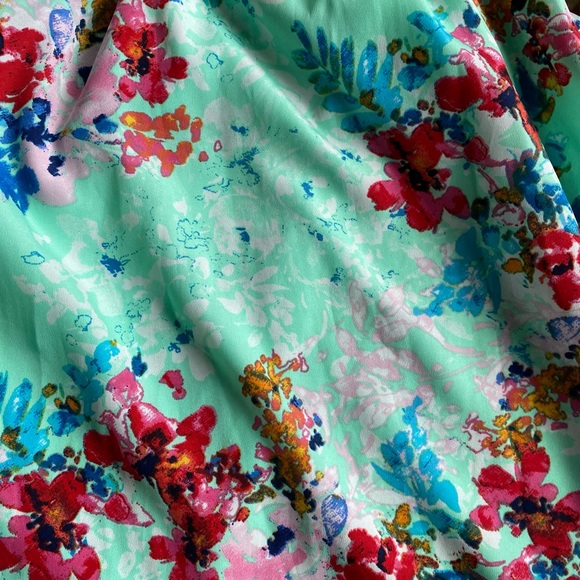 Spring & Summer Floral High Low Dress with Sinch waist and cross back straps - Picture 7 of 7